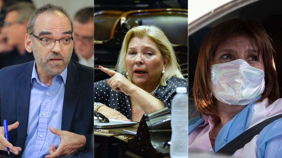 Fernando Iglesias, Elisa Carrió y Patricia Bullrich, el ala dura de Juntos por el Cambio critica al Gobierno.