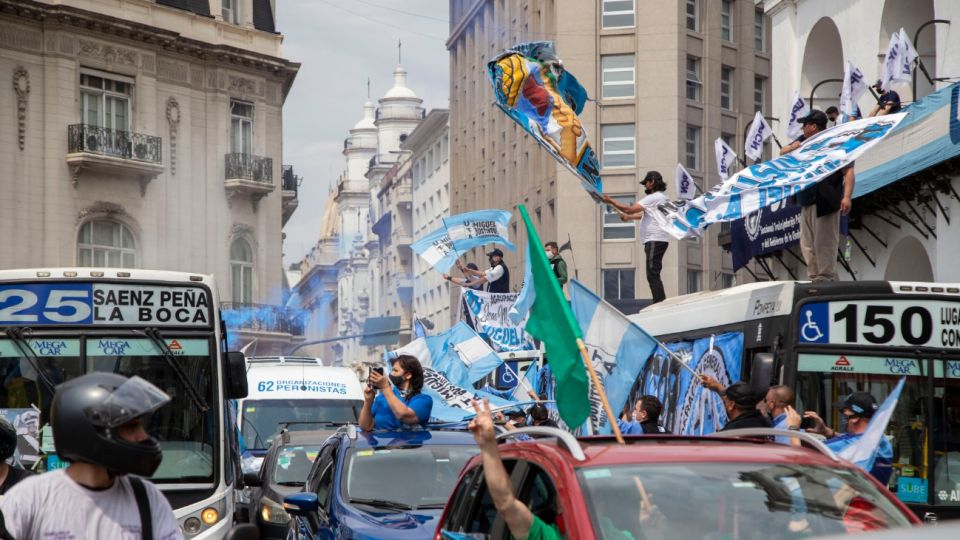 Las movilizaciones por el Día de la Lealtad peronista.