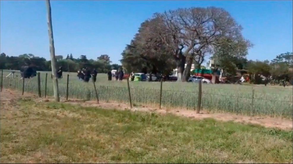 ESCENA. La estancia donde apareció muerto Juan Carlos Donato.