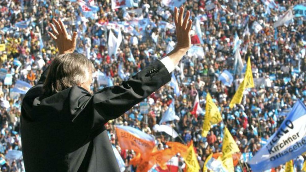 La foto de Néstor Kirchner que publicó en sus redes Cristina Kirchner este 17 de octubre de 2020.