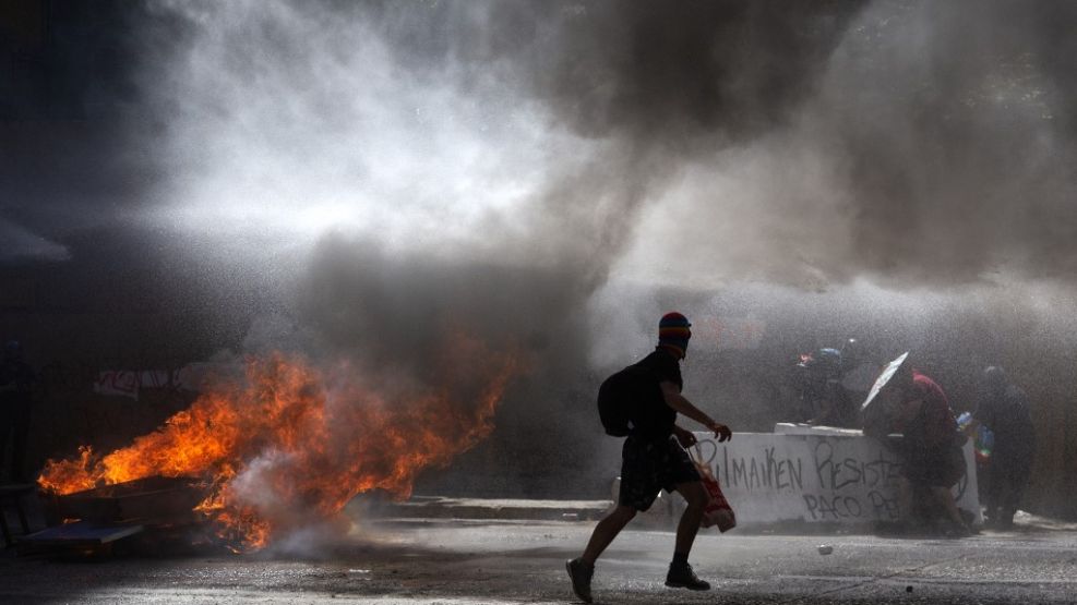 Incidentes en Chile, a un año del estallido contra Piñera