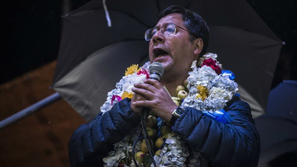 Luis Arce, delfín del exmandatario Evo Morales y candidato del Movimiento al Socialismo (MAS)