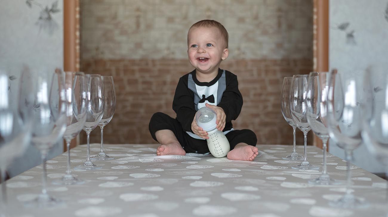 bebés alimentados a mamadera