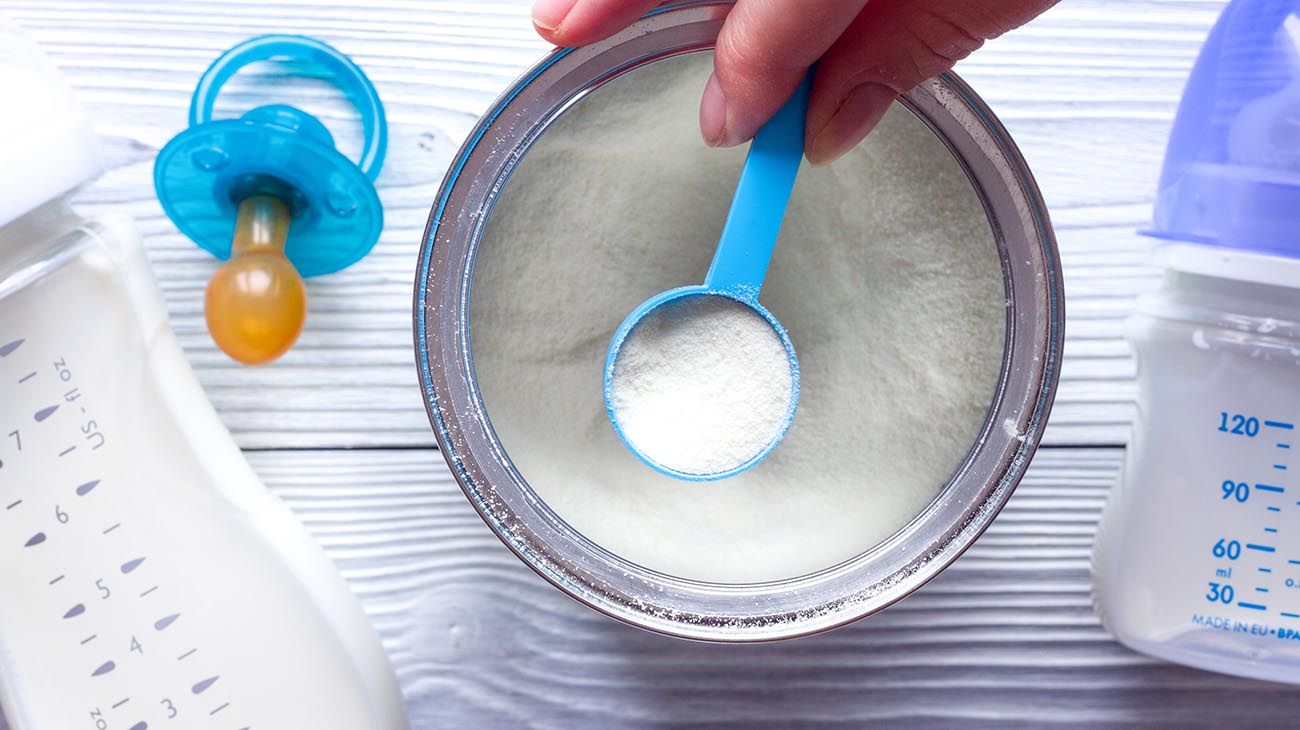 bebés alimentados a mamadera