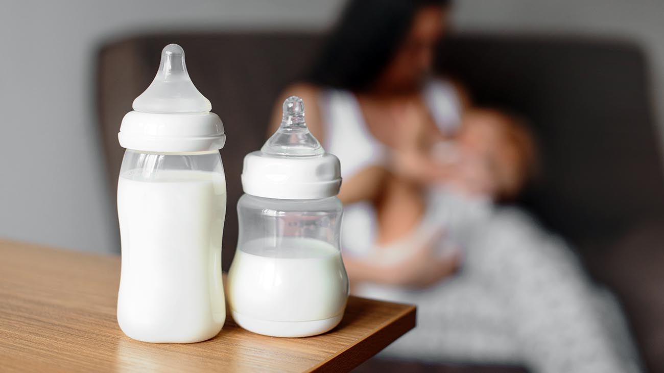 bebés alimentados a mamadera