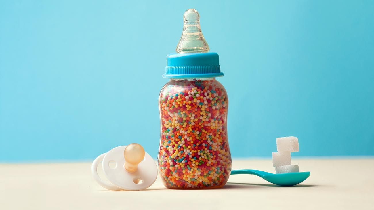 bebés alimentados a mamadera