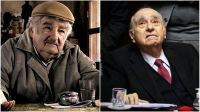 Los expresidentes de Uruguay José Mujica y Julio María Sanguinetti.