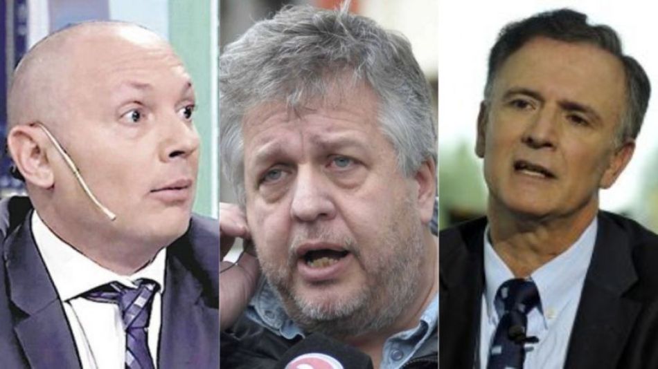 El falso abogado Marcelo D´Alessio, el fiscal federal Carlos Stornelli y el periodista Daniel Santoro.