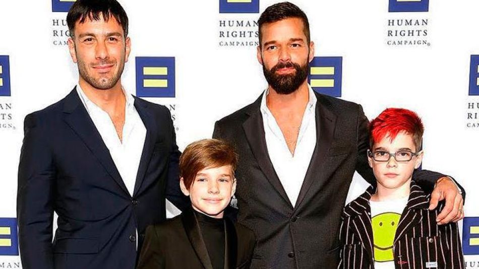 Ricky Martin en familia