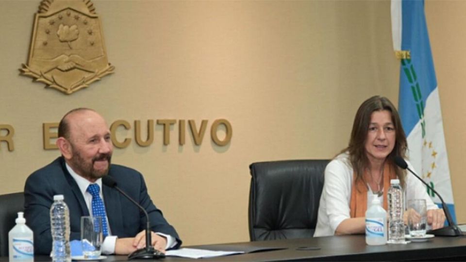 Gildo Insfran con Sabina Frederic 20201021