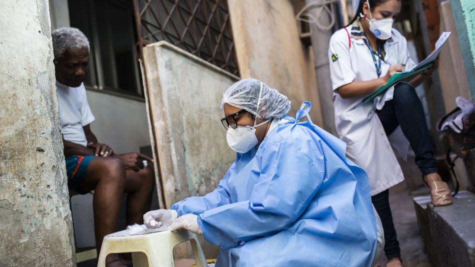 The City of Rio de Janeiro Conducts Coronavirus (COVID - 19) Testing at Favela da Mangueira Amidst the Pandemic