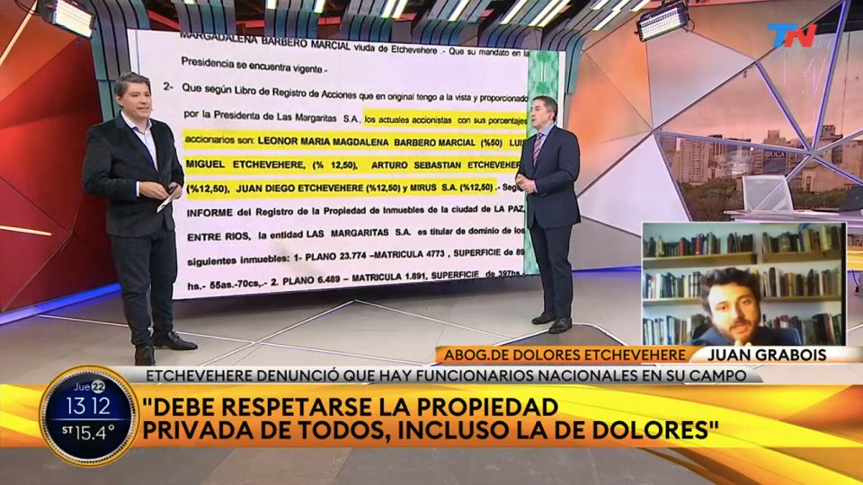 Cruce de Juan Grabois con Adrián Ventura y Guillermo Lobo en TN.