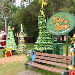 La misionera ciudad de Capioví comenzó en 2008 una tradición: adornar la avenida principal con escenas navideñas y ya es un clásico de todos los diciembres.