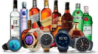 Bebidas y relojes importados