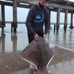 Pescan un terrible chucho de 41 kilos en Mar del Plata.