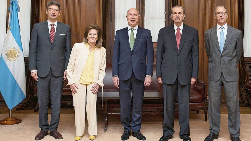 Integrantes de la Corte Suprema de Justicia.