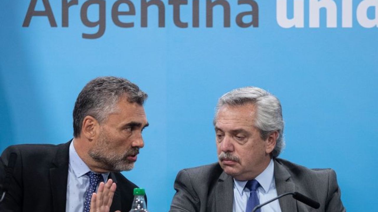 Alejandro Vanoli y Alberto Fernández | Foto:cedoc