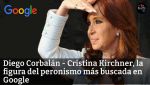 Cristina Kirchner, la figura del peronismo más buscada en Google