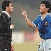 Mundial de Italia 90. Maradona le protesta al árbitro Codesal, protagonista de la final ante Alemania.  // Cedoc Perfil