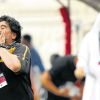 Su paso por el fútbol de Emiratos Árabes como director técnico del Al-Wasl.  // Cedoc Perfil