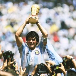 Diego Armando Maradona en el Mundial México 86.