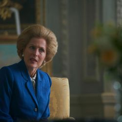 Gillian Anderson como Margaret Thatcher en The Crown