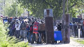 Guernica desalojo enfrentamientos