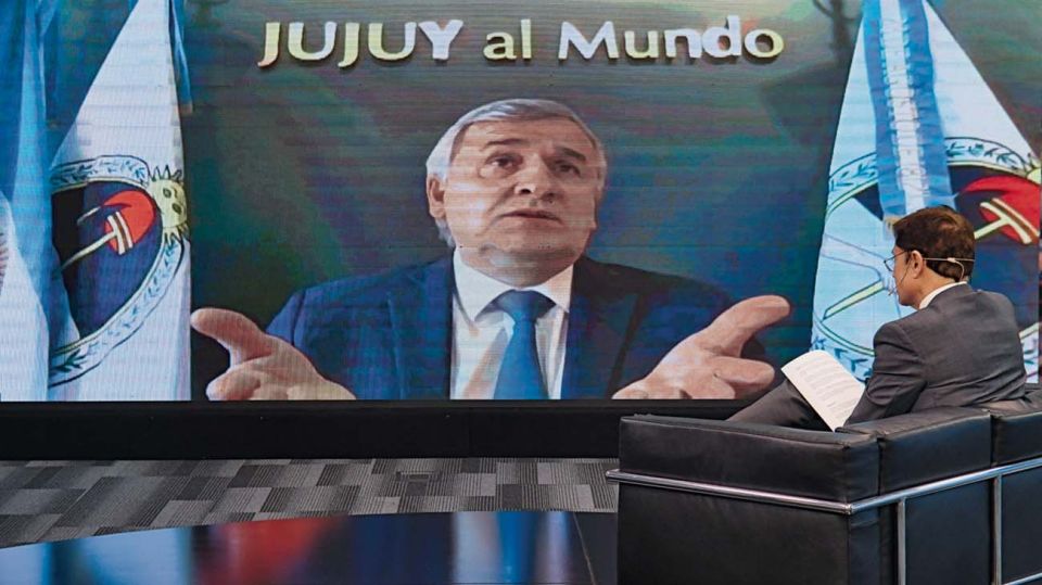 Gerardo Morales, en la entrevista con Jorge Fontevecchia.