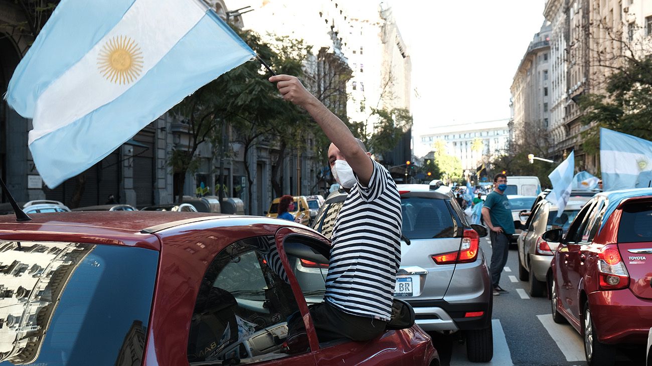 Postales de la marcha conmemorativa de Néstor Kirchner, el pasado 27 de octubre.