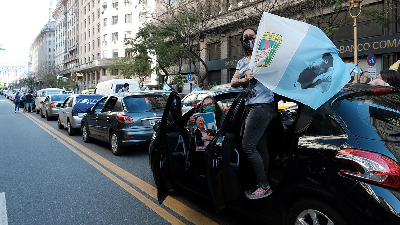 Postales de la marcha conmemorativa de Néstor Kirchner, el pasado 27 de octubre.