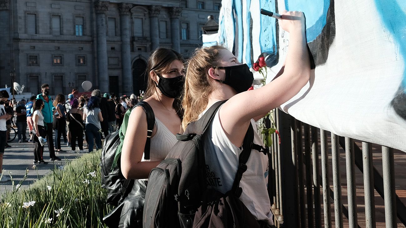 Postales de la marcha conmemorativa de Néstor Kirchner, el pasado 27 de octubre.
