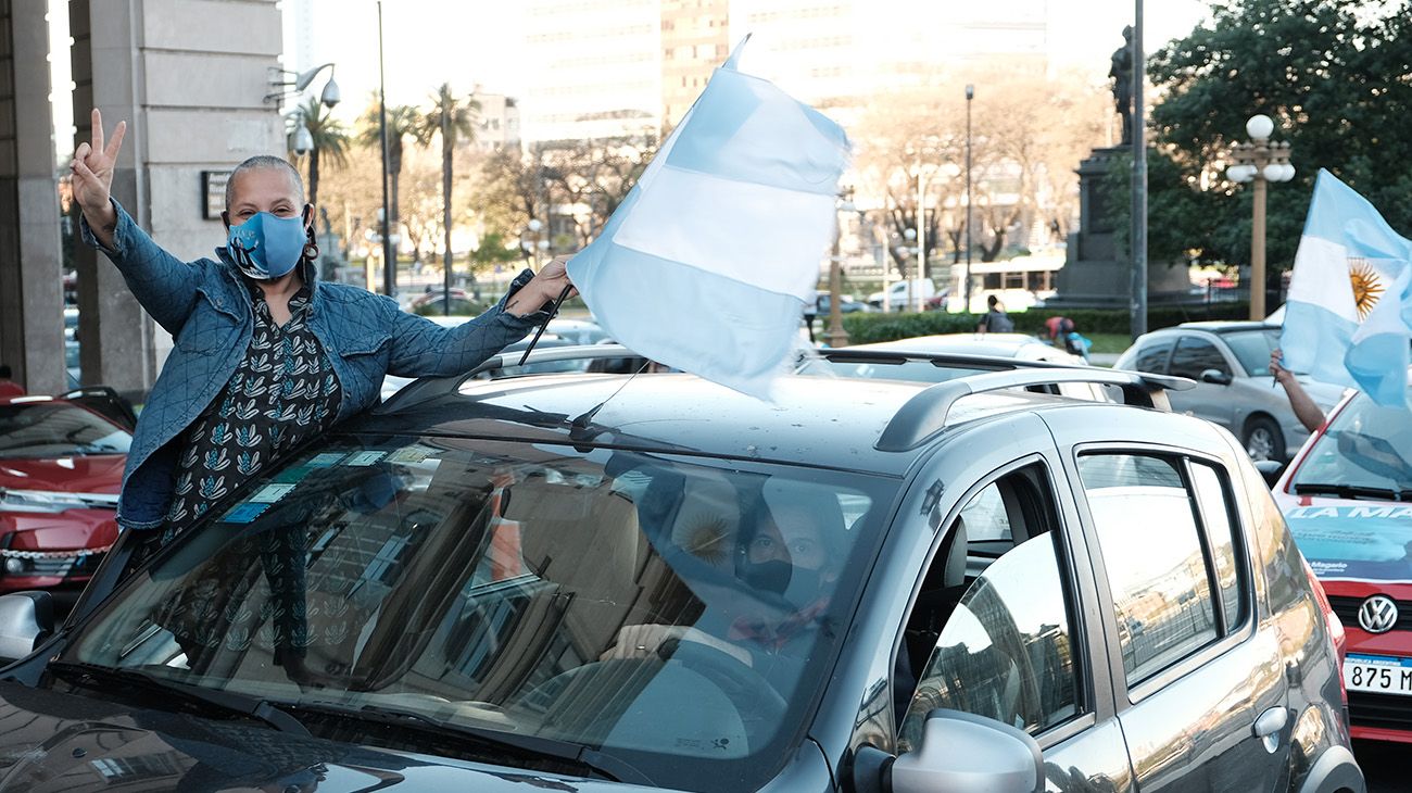 Postales de la marcha conmemorativa de Néstor Kirchner, el pasado 27 de octubre.