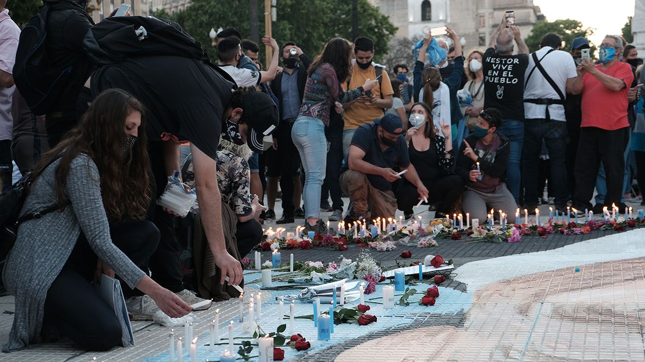 Postales de la marcha conmemorativa de Néstor Kirchner, el pasado 27 de octubre.