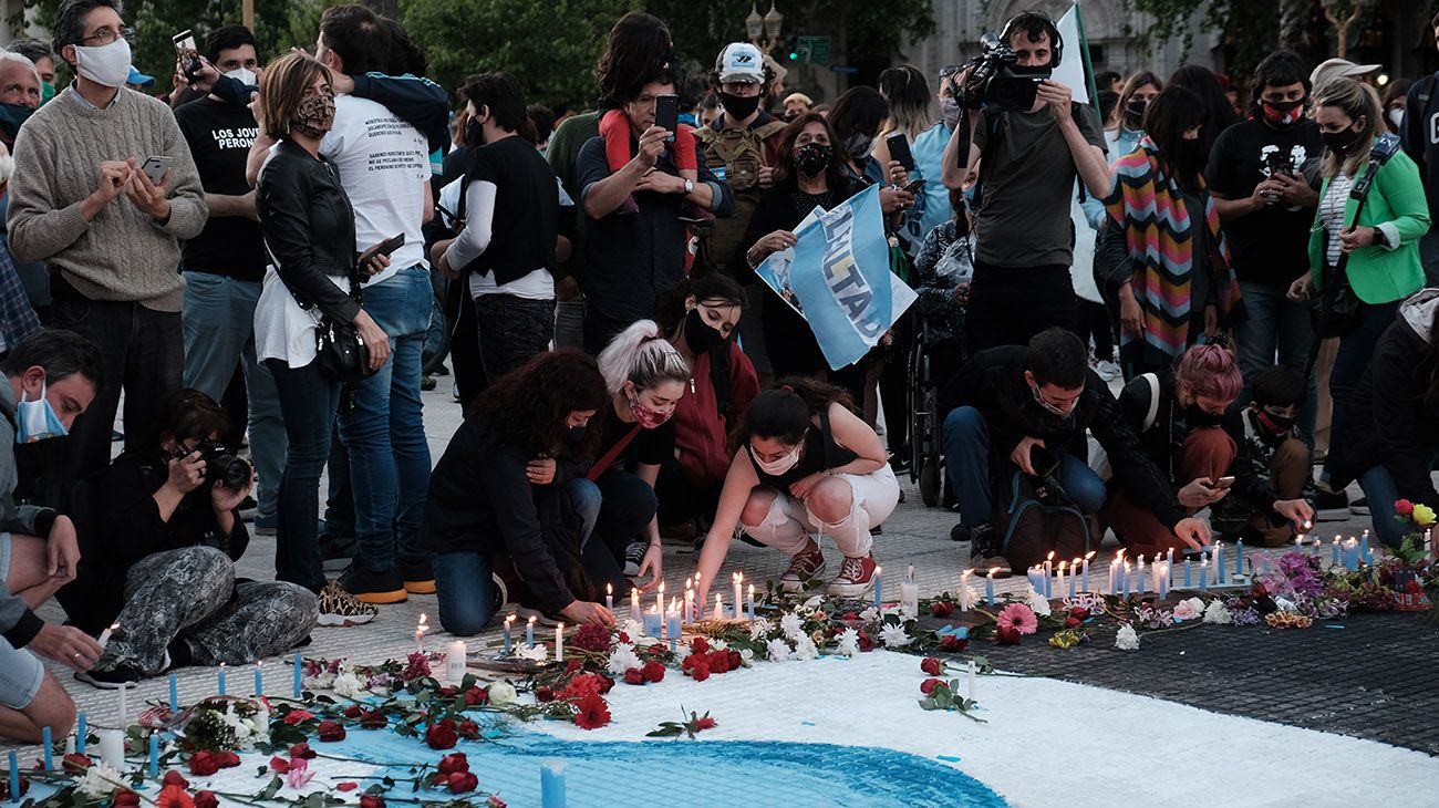 Postales de la marcha conmemorativa de Néstor Kirchner, el pasado 27 de octubre.