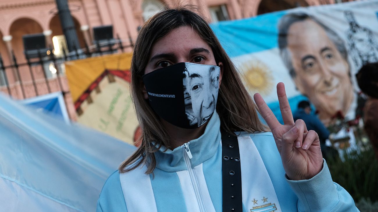 Postales de la marcha conmemorativa de Néstor Kirchner, el pasado 27 de octubre.