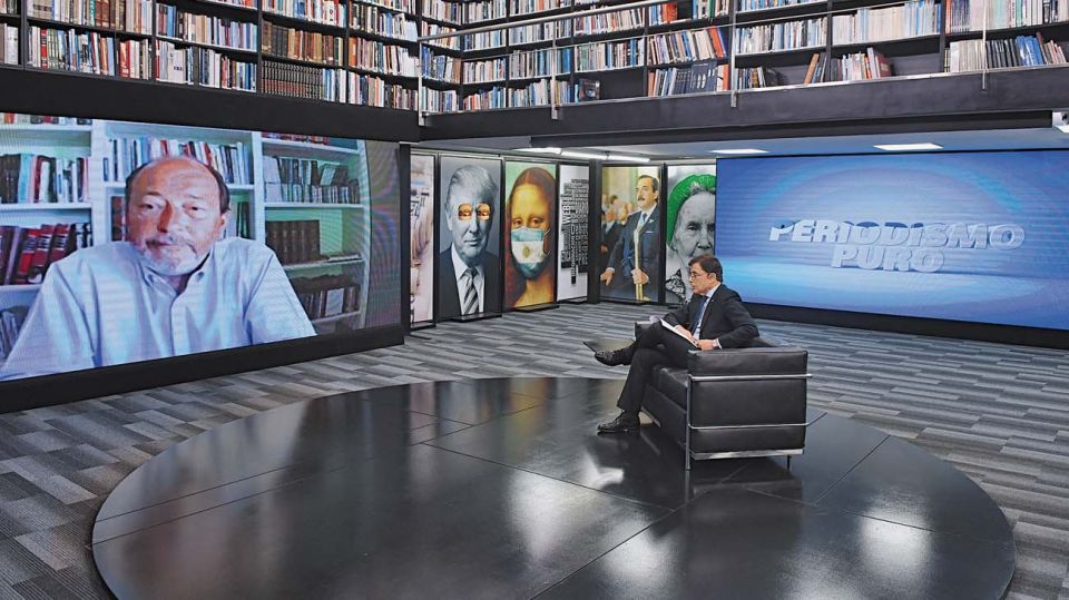 Ernesto Sanz, en la entrevista con Jorge Fontevecchia.