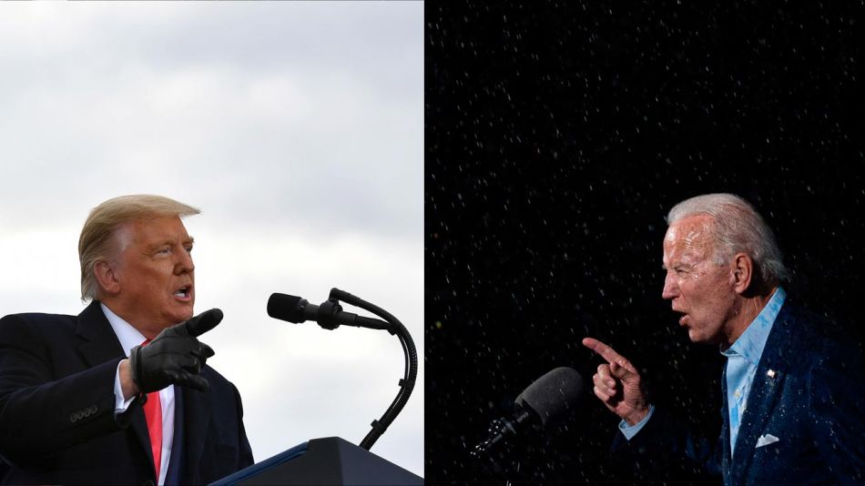 Donald Trump y Joe Biden, la lucha por la Casa Blanca en Estados Unidos.