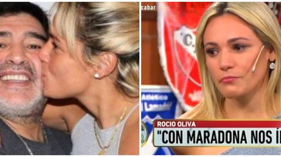 Rocío Oliva se quebró al hablar de la salud de Maradona
