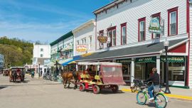 El estado de Michigan abarca dos penínsulas, por lo que también es conocido como el estado de los Grandes Lagos.
