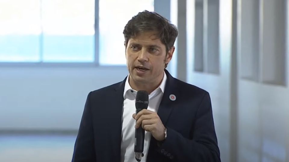 El gobernador bonaerense Axel Kicillof.