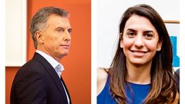 Mauricio Macri y su hija, Gimena