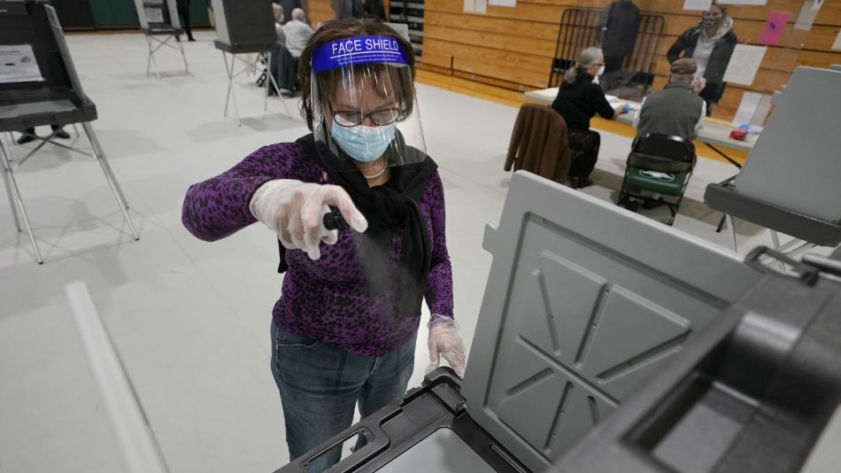Elecciones en Estados Unidos. Votación presencial.