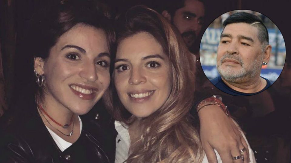 Gianinna, Dalma y Diego Maradona