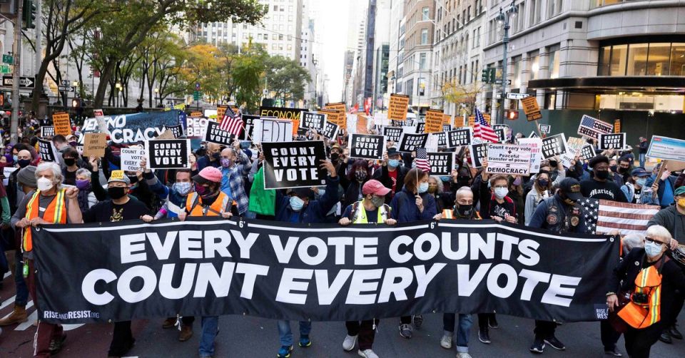Protestas de Demócratas en Nueva York