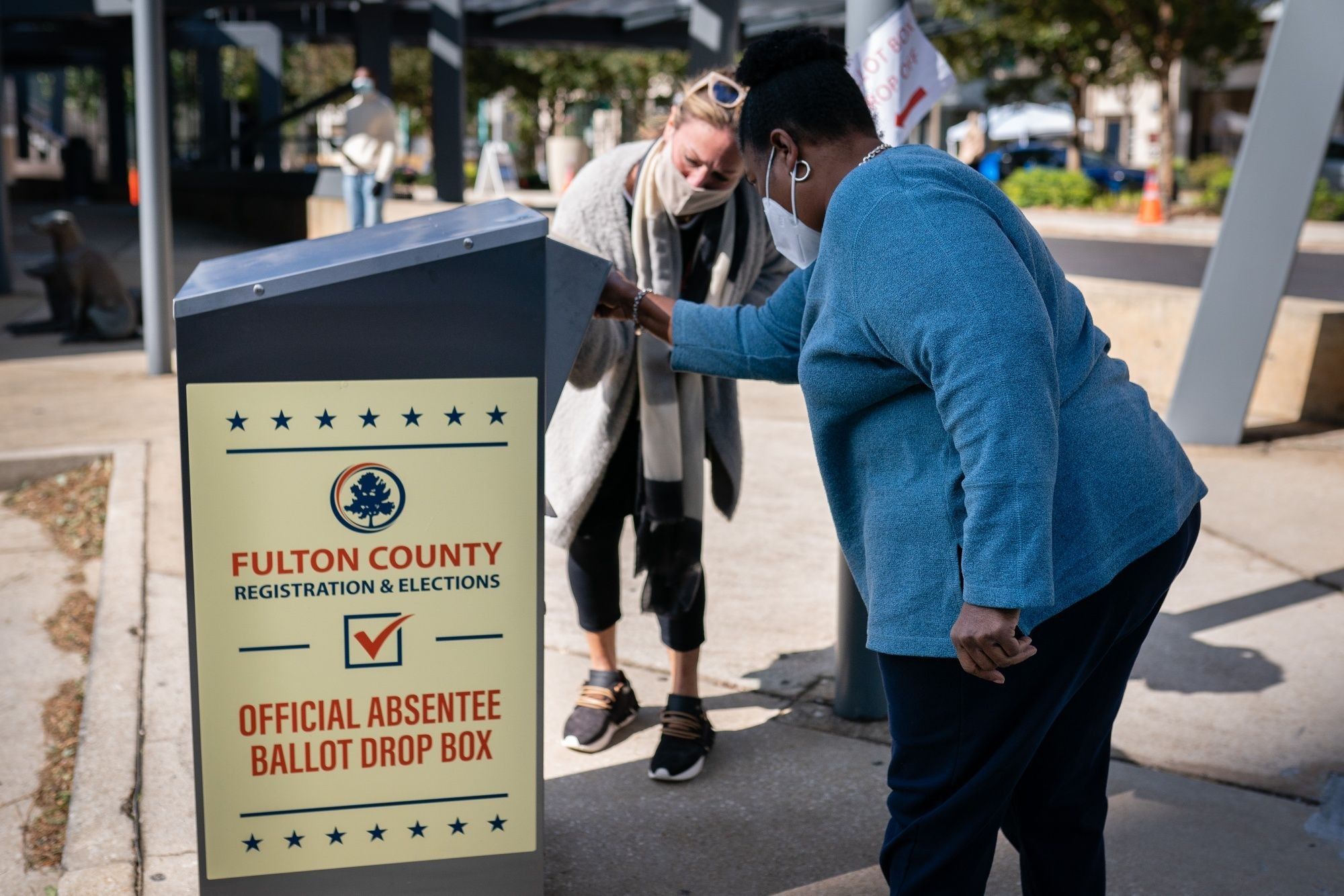 Georgia Residents Cast Ballots For 2020 U.S. Presidential Election