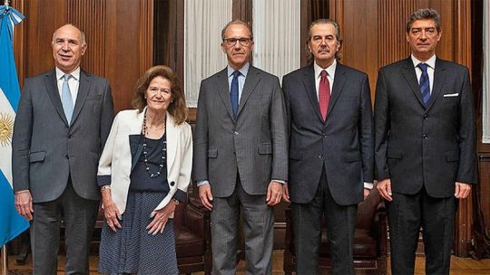Integrantes de la Corte Suprema de Justicia.