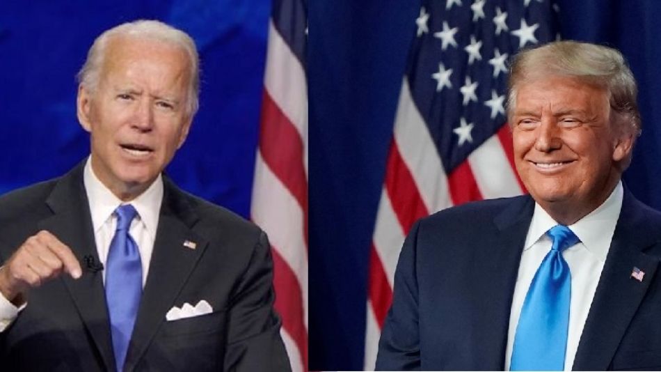Biden o Trump por la presidencia.