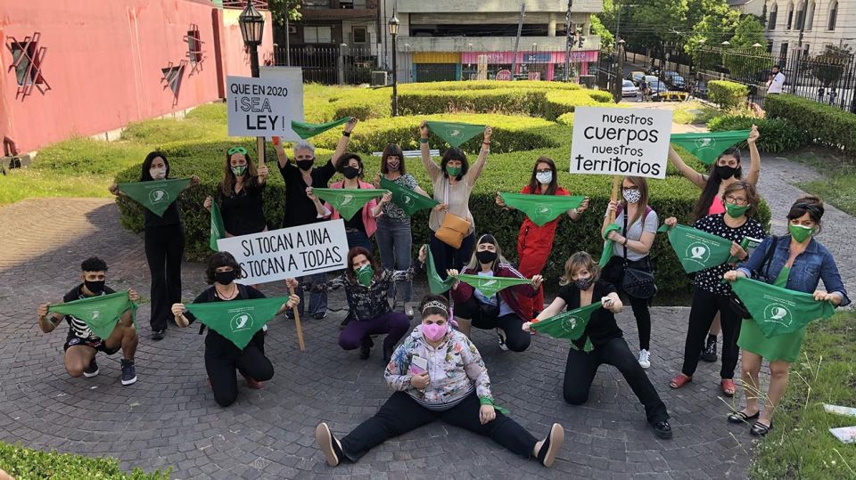 Campaña por la legalización del aborto. Foto: Gentileza Escritoras Argentinas.