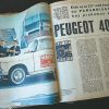 Ya se comenzaban a publicar las pruebas en colores y uno de los primeros "cromatizados" fue el Peugeot 404, la gran novedad que llegaba para reemplazar al ya veterano 403. Fue tan exitoso que estuvo presente en el mercado más de 20 años, coviviendo en su madurez con el moderno 504.