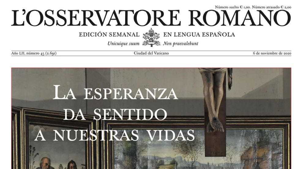 Nueva edición del Osservatore Romano de esta semana.